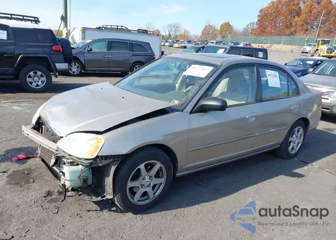 2003 Honda Civic Ex из США, поврежденный, VIN 2HGES26713H580778